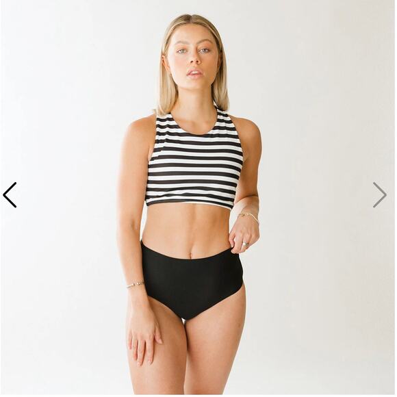 Albion Fit Black High-Waisted Swimsuit Bottoms Size Large - Picture 7 of 7